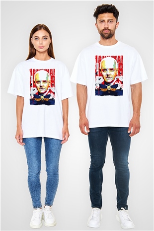 Hannibal Beyaz Oversize Tişört Oversize T-shirt