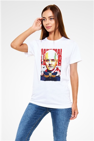 Hannibal Beyaz Unisex Tişört T-Shirt