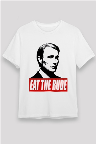 Hannibal Beyaz Unisex Tişört T-Shirt