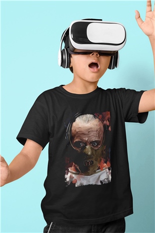 Hannibal Siyah Unisex Çocuk Tişört