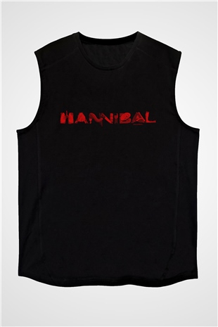 Hannibal Siyah Unisex Kolsuz Tişört