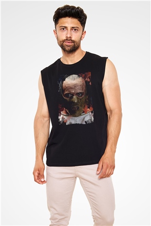 Hannibal Siyah Unisex Kolsuz Tişört
