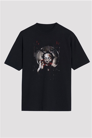 Hannibal Siyah Unisex Oversize Tişört T-Shirt