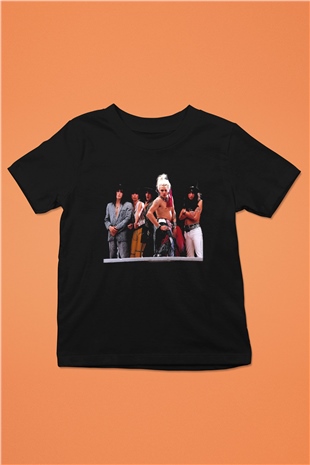 Hanoi Rocks Baskılı Siyah Unisex Çocuk Tişört