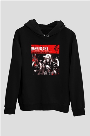 Hanoi Rocks Siyah Unisex Hoodie