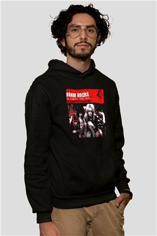 Hanoi Rocks Siyah Unisex Hoodie