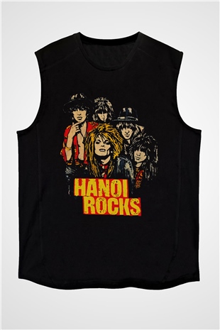 Hanoi Rocks Siyah Unisex Kolsuz Tişört