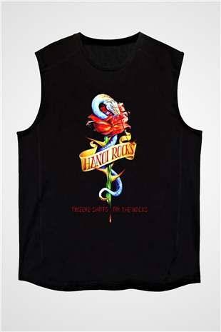 Hanoi Rocks Siyah Unisex Kolsuz Tişört
