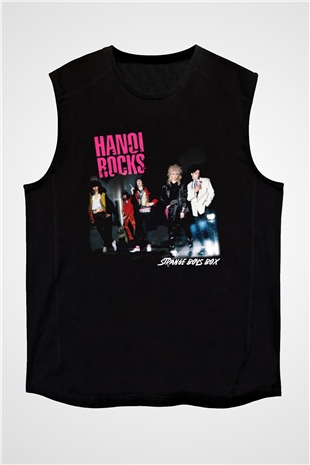 Hanoi Rocks Siyah Unisex Kolsuz Tişört