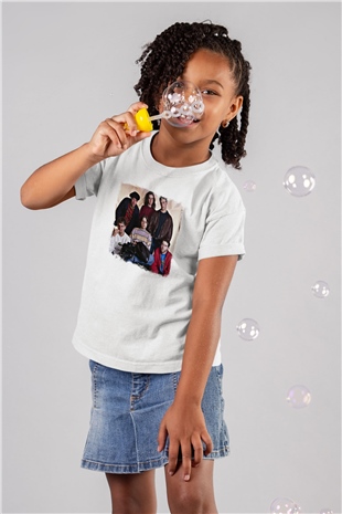 Happy Mondays Baskılı Unisex Beyaz Çocuk Tişört