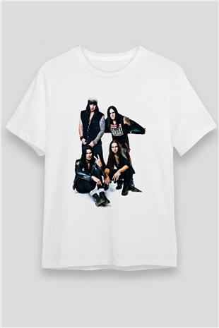 Hardcore Superstar Baskılı Unisex Beyaz Tişört