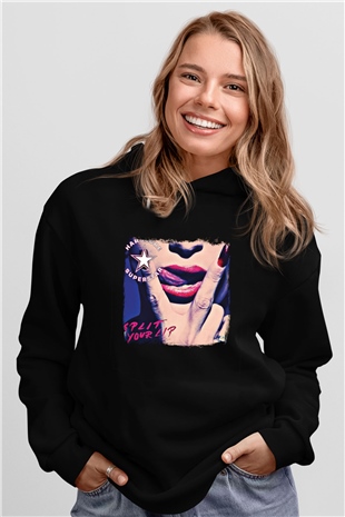 Hardcore Superstar Baskılı Unisex Siyah Hoodie