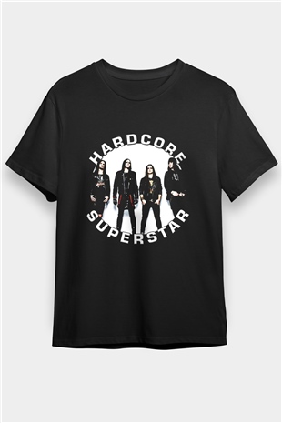 Hardcore Superstar Baskılı Unisex Siyah Tişört