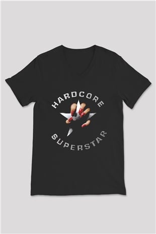 Hardcore Superstar Siyah Unisex V Yaka Tişört