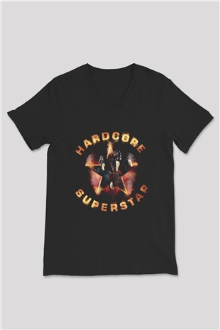 Hardcore Superstar Siyah Unisex V Yaka Tişört
