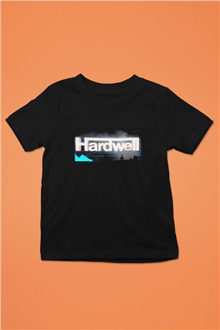 Hardwell Baskılı Siyah Unisex Çocuk Tişört