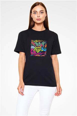 Hardwell Baskılı Unisex Siyah Tişört
