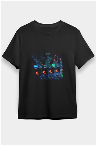Hardwell Baskılı Unisex Siyah Tişört