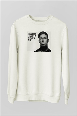 Hardwell Beyaz Unisex Sweatshirt
