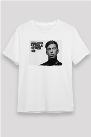 Hardwell Beyaz Unisex Tişört T-Shirt - TişörtFabrikası