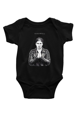 Hardwell Siyah Bebek Body - Zıbın