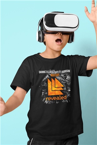 Hardwell Siyah Unisex Çocuk Tişört