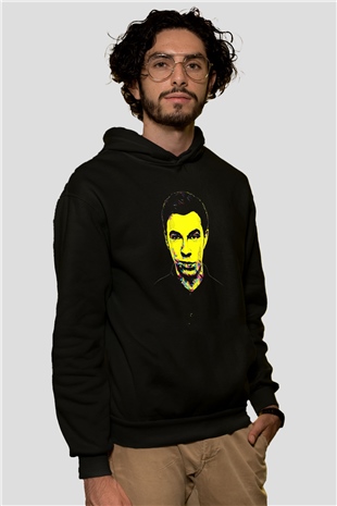 Hardwell Siyah Unisex Kapüşonlu Sweatshirt