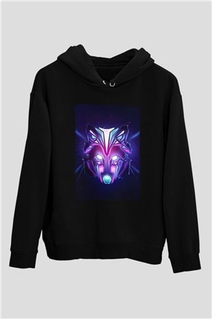Hardwell Siyah Unisex Kapüşonlu Sweatshirt