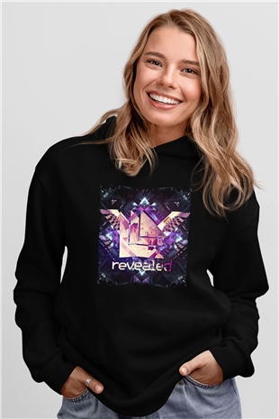 Hardwell Siyah Unisex Kapüşonlu Sweatshirt