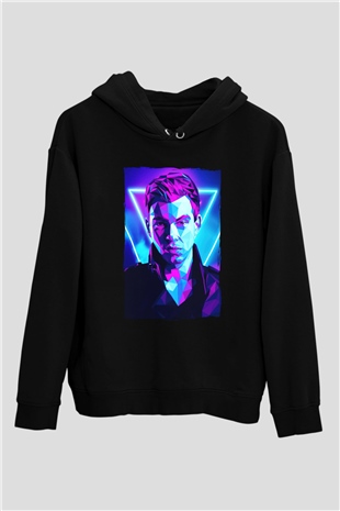 Hardwell Siyah Unisex Kapüşonlu Sweatshirt