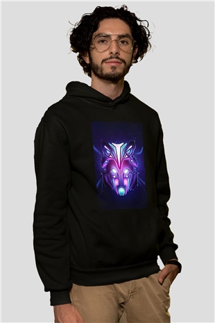 Hardwell Siyah Unisex Kapüşonlu Sweatshirt