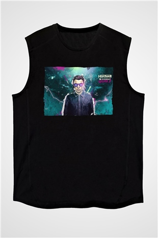 Hardwell Siyah Unisex Kolsuz Tişört