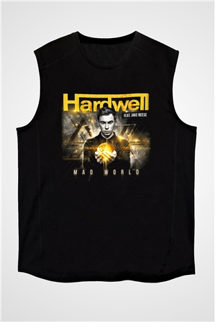 Hardwell Siyah Unisex Kolsuz Tişört