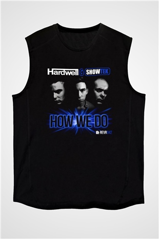 Hardwell Siyah Unisex Kolsuz Tişört