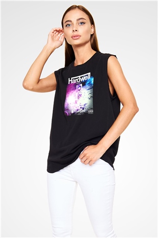 Hardwell Siyah Unisex Kolsuz Tişört