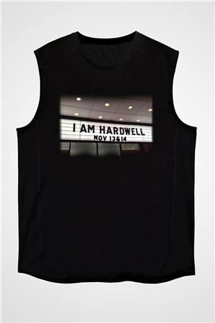 Hardwell Siyah Unisex Kolsuz Tişört