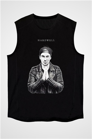 Hardwell Siyah Unisex Kolsuz Tişört