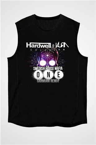 Hardwell Siyah Unisex Kolsuz Tişört