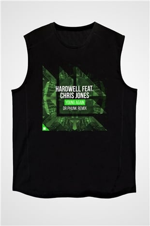 Hardwell Siyah Unisex Kolsuz Tişört