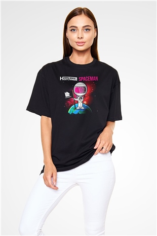 Hardwell Siyah Unisex Oversize Tişört T-Shirt