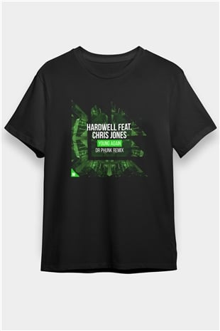 Hardwell Siyah Unisex Tişört T-Shirt - TişörtFabrikası