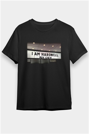 Hardwell Siyah Unisex Tişört T-Shirt - TişörtFabrikası
