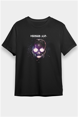 Hardwell Siyah Unisex Tişört T-Shirt - TişörtFabrikası