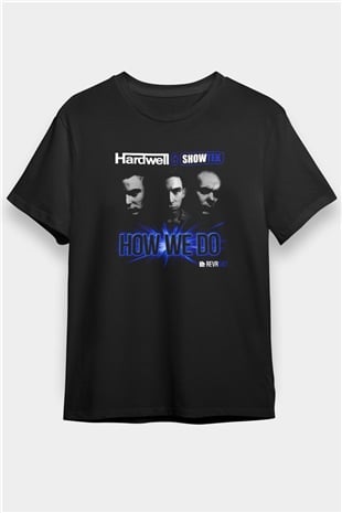 Hardwell Siyah Unisex Tişört T-Shirt - TişörtFabrikası