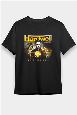 Hardwell Siyah Unisex Tişört T-Shirt - TişörtFabrikası