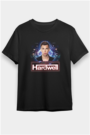 Hardwell Siyah Unisex Tişört T-Shirt - TişörtFabrikası