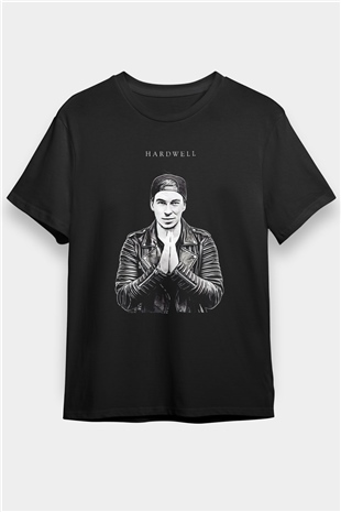 Hardwell Siyah Unisex Tişört T-Shirt - TişörtFabrikası