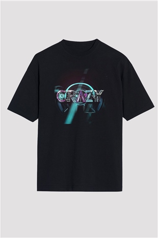 Hardwell Siyah Oversize Tişört Oversize T-shirt - TişörtFabrikası