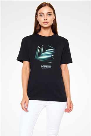 Hardwell Siyah Unisex Tişört T-Shirt - TişörtFabrikası