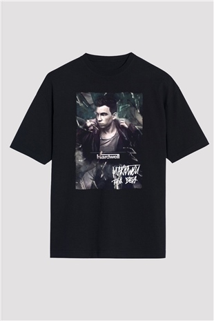 Hardwell Siyah Oversize Tişört Oversize T-shirt - TişörtFabrikası